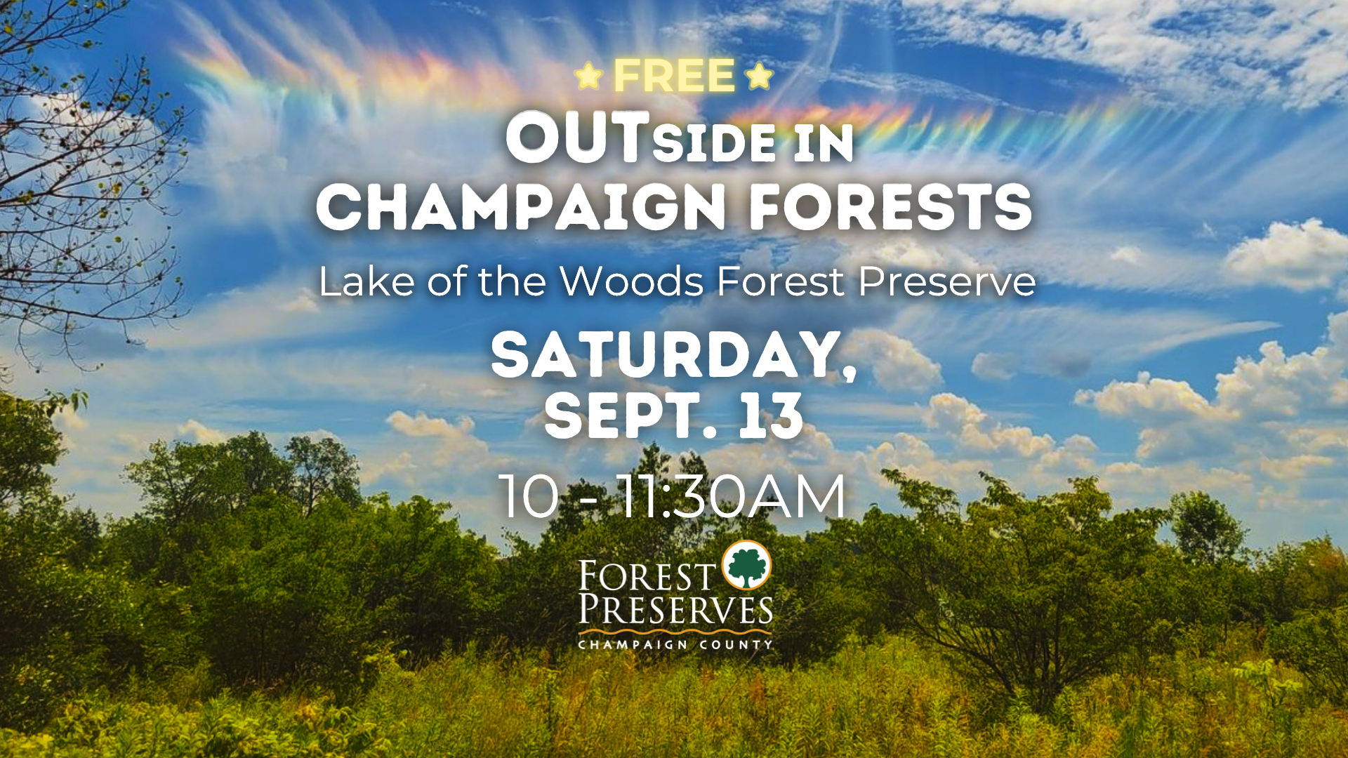 OUTSIDE IN CHAMPAIGN FORESTS: LAKE OF THE WOODS