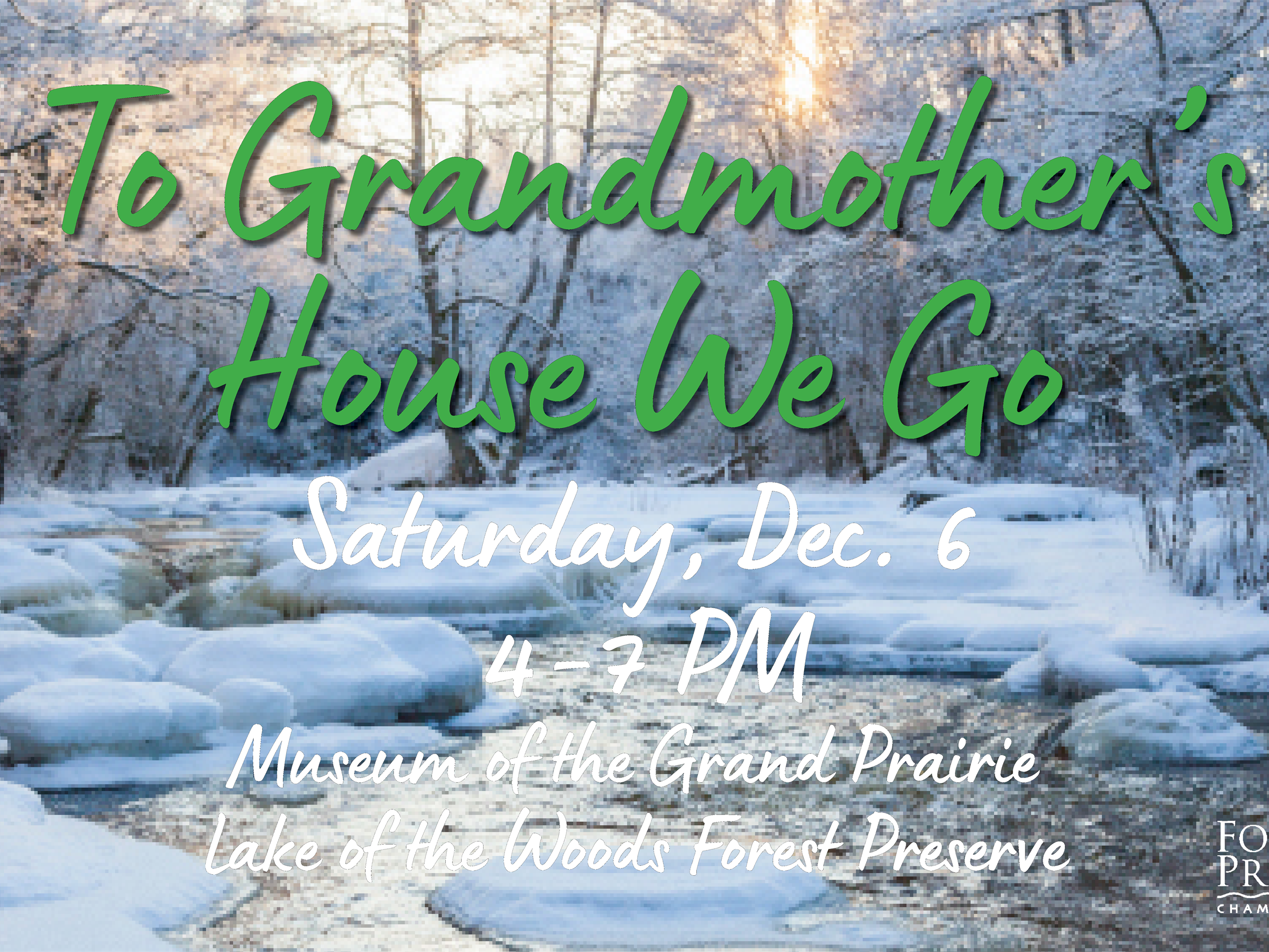 TO GRANDMOTHER’S HOUSE WE GO!