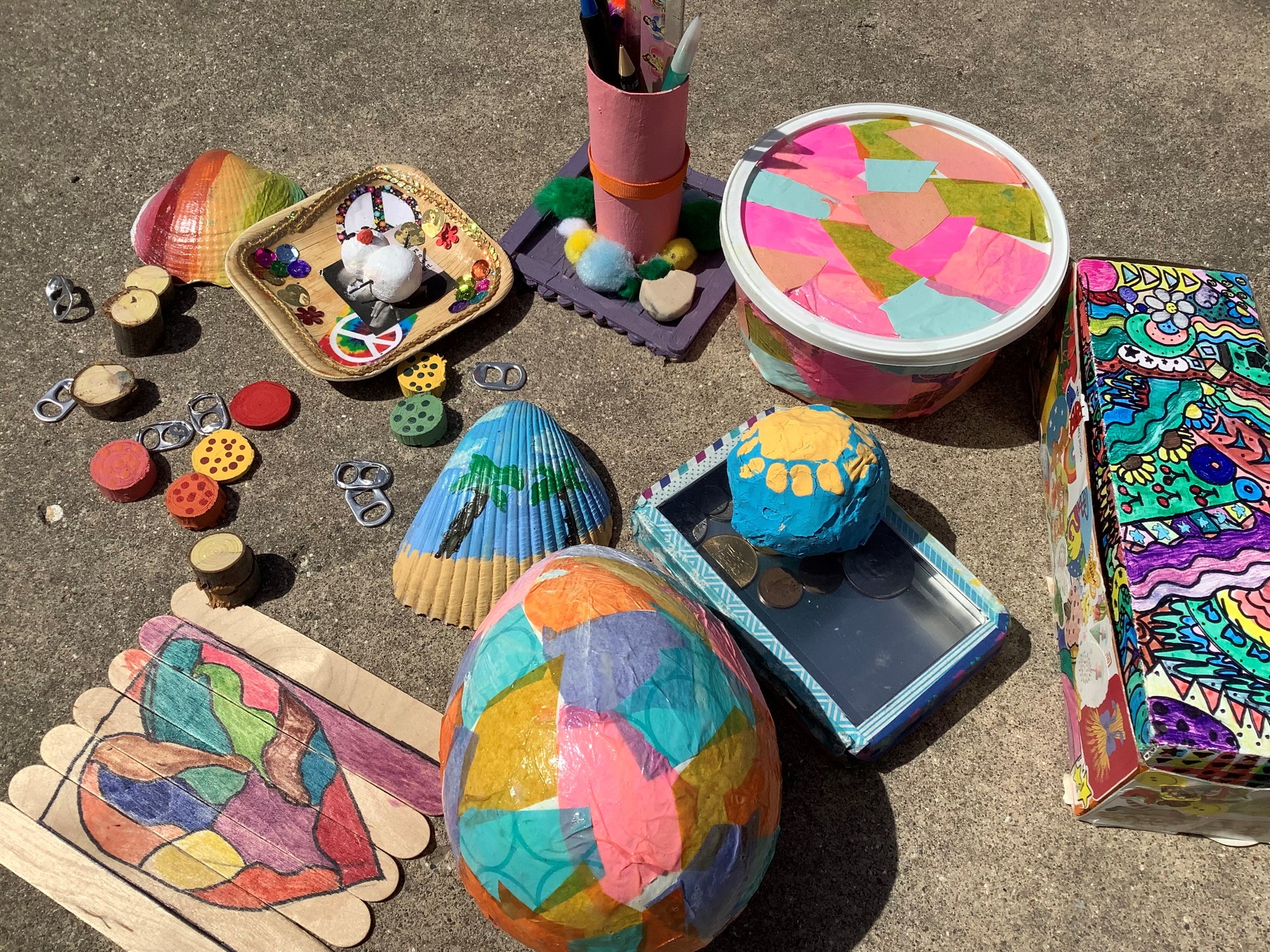 Kids Create Repurposed Masterpieces for Earth Day