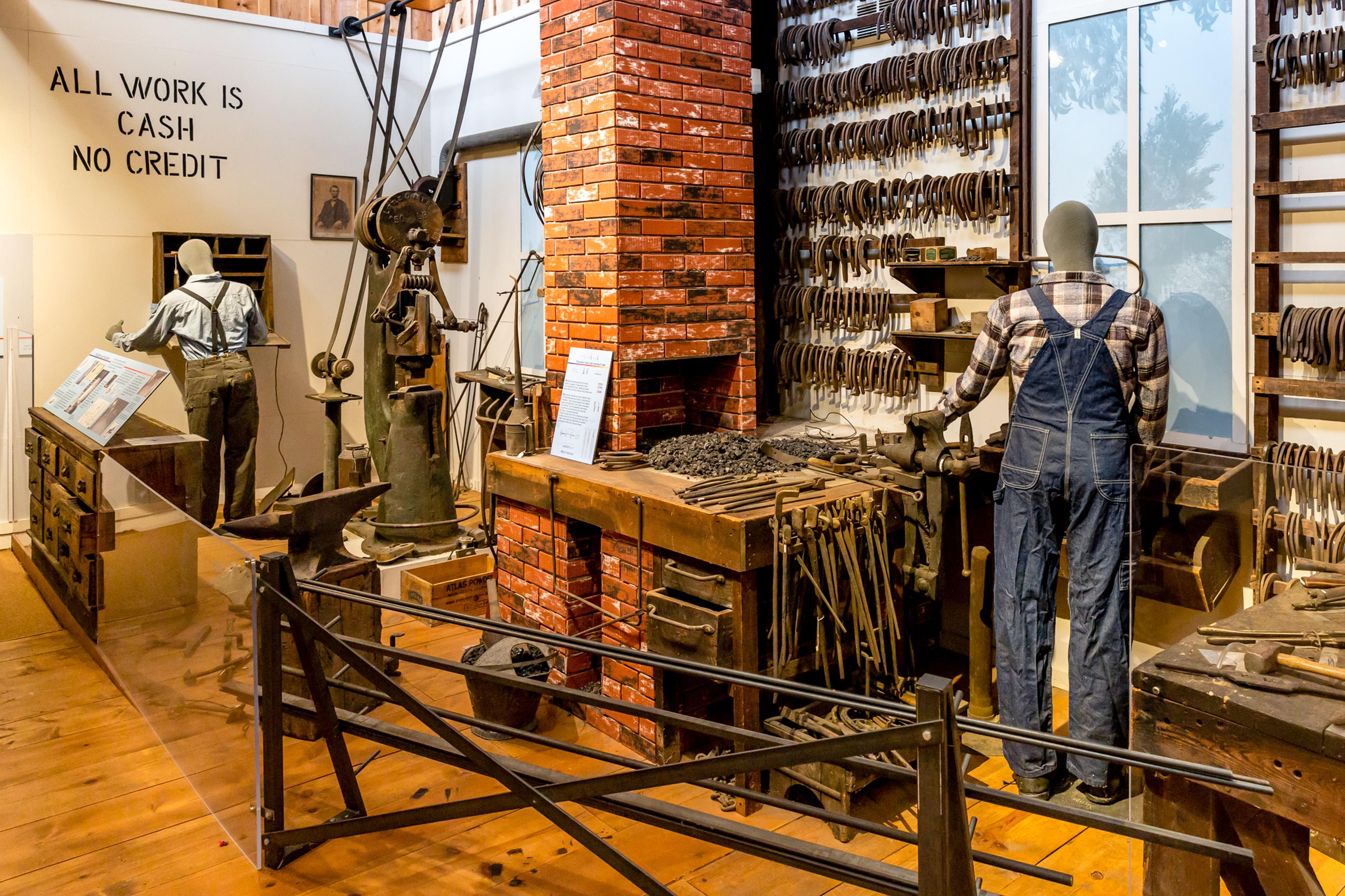 Blacksmithing Exhibition Display