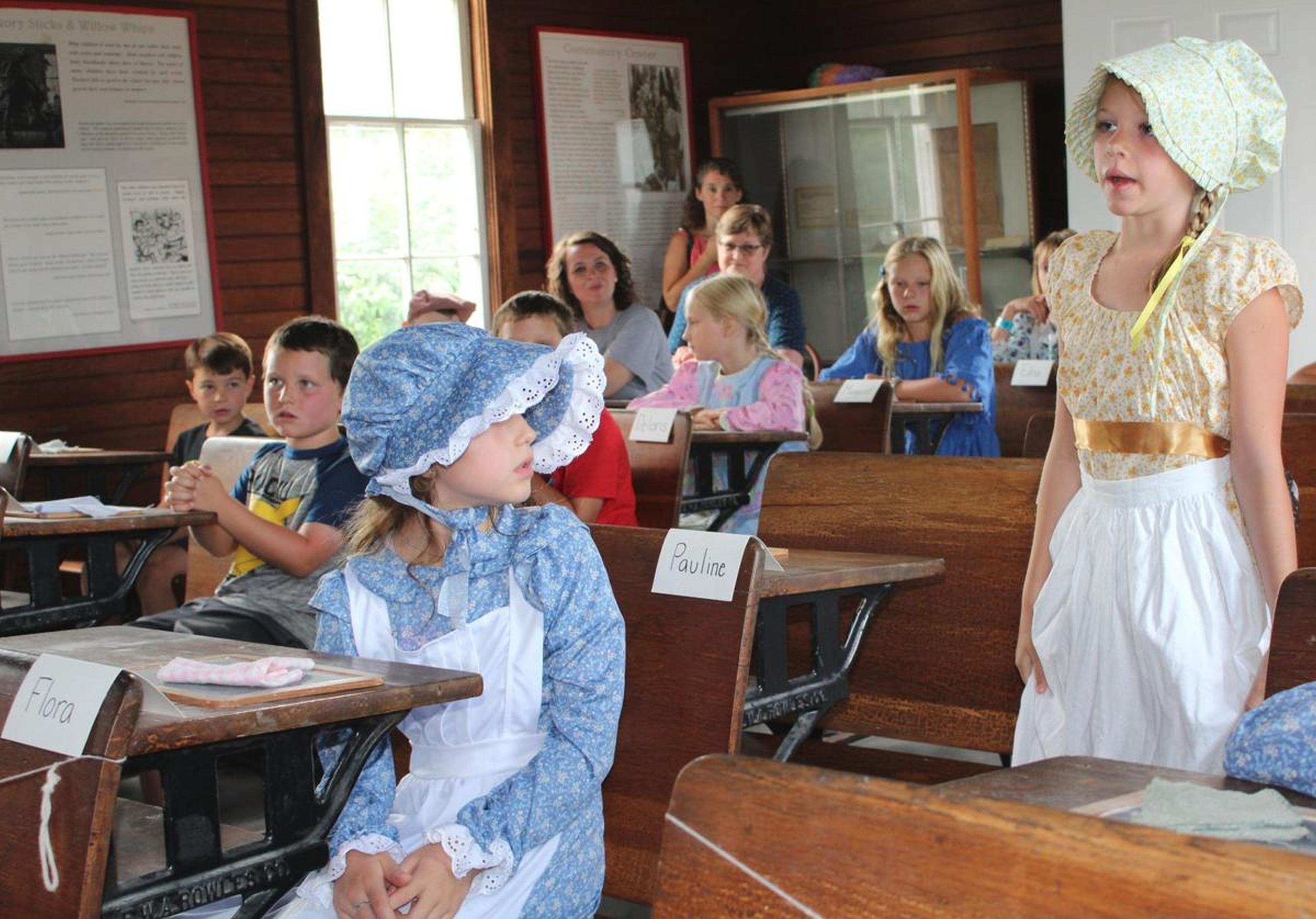 One Room Schoolhouse Museum Of The Grand Prairie   School House Student Interaction Exhibition 5 